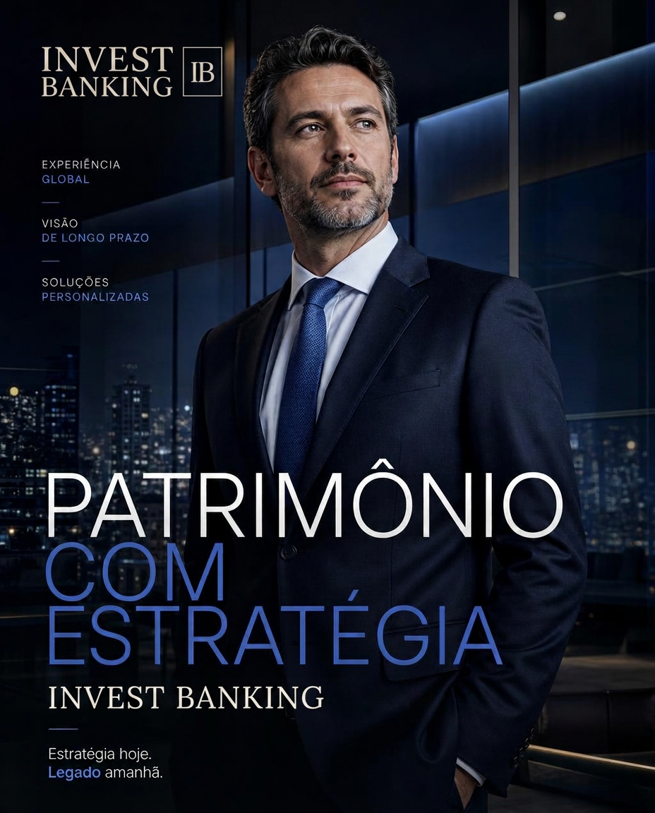 Peça de campanha da Invest Banking gerada no BeaconStudio