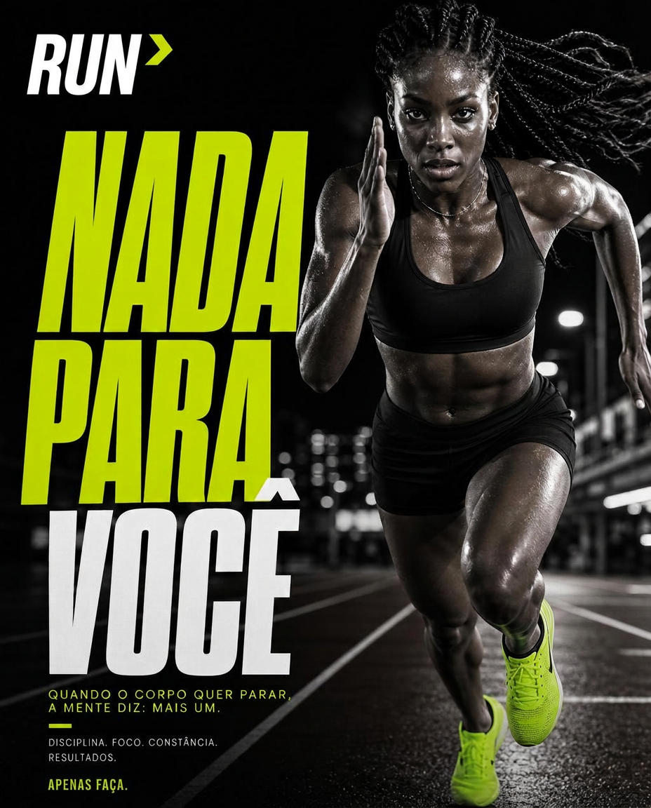 Peça de campanha da RUN gerada no BeaconStudio